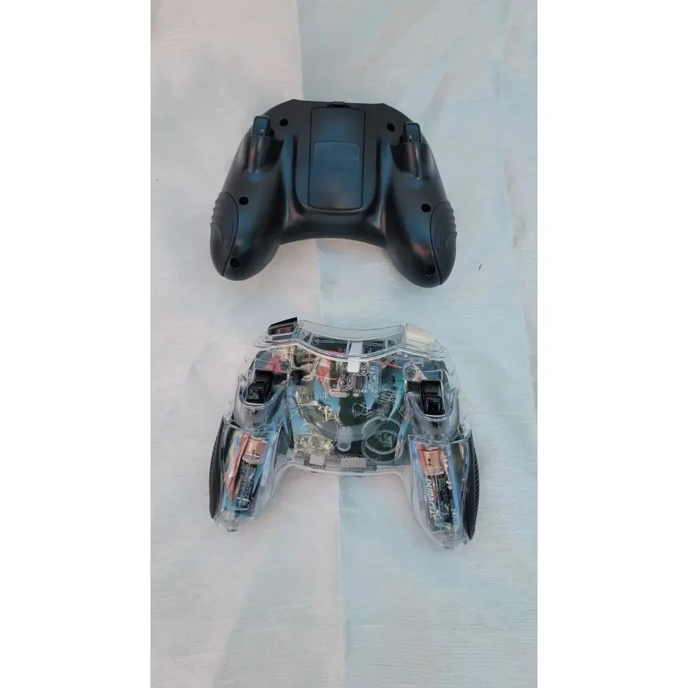 GameStop Original Xbox Wireless Controller Lot of 2 Black Clear Untested AS-IS